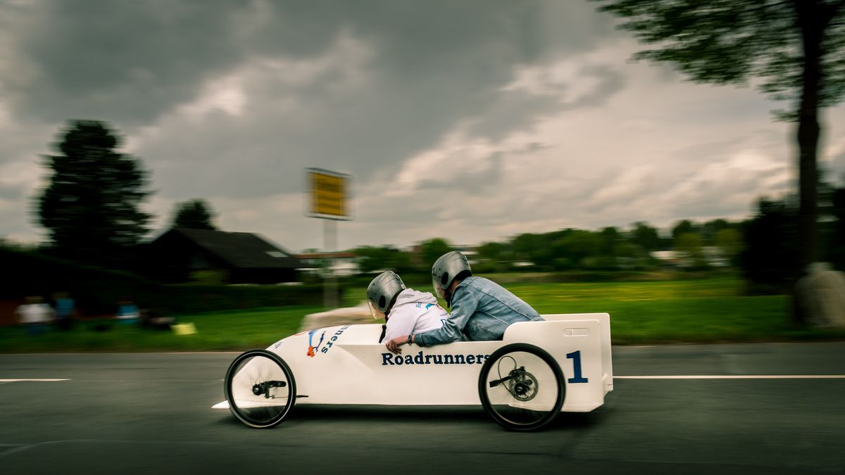 Snapshot from a soapbox race