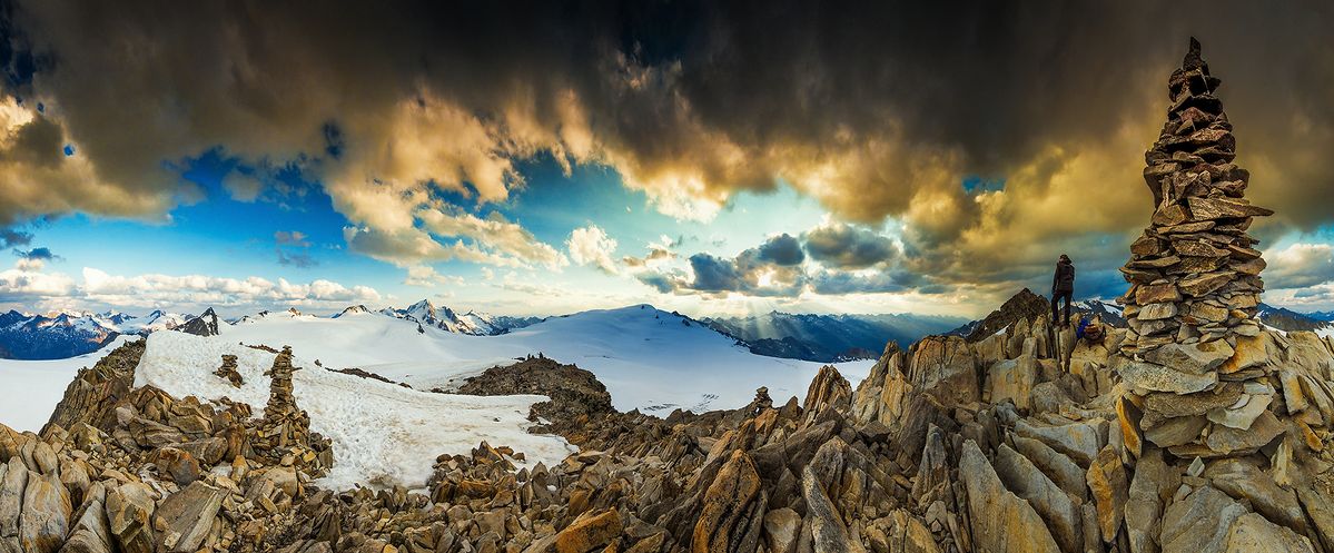 Bergwanderung auf 3400m, natürlich nicht ohne Kamera