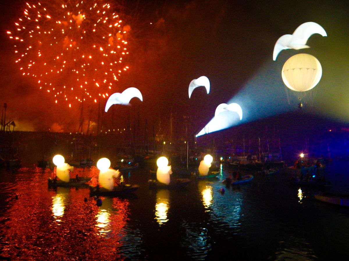 boat party in Bretagne, France