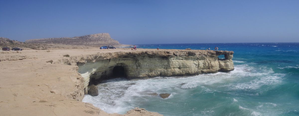 Panoramic of Cape Greco in cyprus